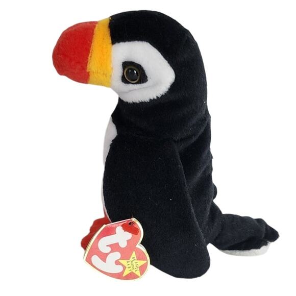 Ty Beanie Baby Puffer The Puffin 1997 Retired Plush Toy NWT MWMT Collectible - Picture 2 of 13